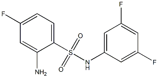 2-amino-N-(3,5-difluorophenyl)-4-fluorobenzene-1-sulfonamide Structure