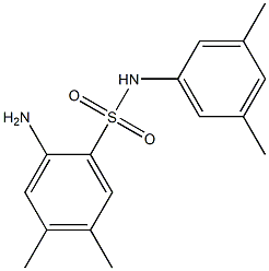 2-amino-N-(3,5-dimethylphenyl)-4,5-dimethylbenzene-1-sulfonamide Structure
