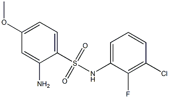 2-amino-N-(3-chloro-2-fluorophenyl)-4-methoxybenzene-1-sulfonamide 구조식 이미지