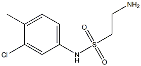 2-amino-N-(3-chloro-4-methylphenyl)ethane-1-sulfonamide 구조식 이미지