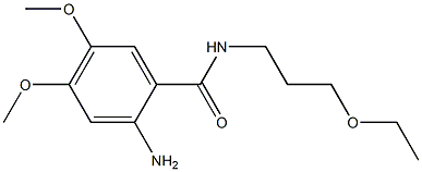 2-amino-N-(3-ethoxypropyl)-4,5-dimethoxybenzamide Structure