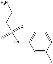2-amino-N-(3-iodophenyl)ethane-1-sulfonamide 구조식 이미지