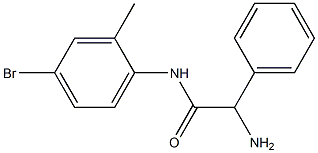 2-amino-N-(4-bromo-2-methylphenyl)-2-phenylacetamide 구조식 이미지