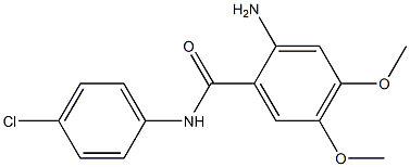 2-amino-N-(4-chlorophenyl)-4,5-dimethoxybenzamide Structure