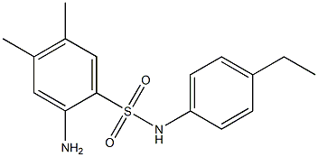 2-amino-N-(4-ethylphenyl)-4,5-dimethylbenzene-1-sulfonamide 구조식 이미지