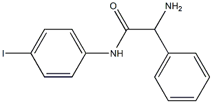 2-amino-N-(4-iodophenyl)-2-phenylacetamide Structure