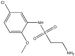 2-amino-N-(5-chloro-2-methoxyphenyl)ethane-1-sulfonamide Structure