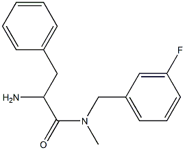 2-amino-N-[(3-fluorophenyl)methyl]-N-methyl-3-phenylpropanamide 구조식 이미지