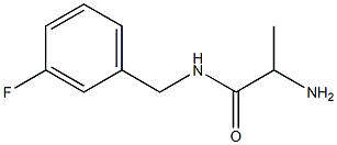 2-amino-N-[(3-fluorophenyl)methyl]propanamide 구조식 이미지