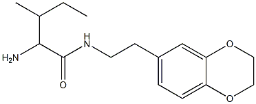 2-amino-N-[2-(2,3-dihydro-1,4-benzodioxin-6-yl)ethyl]-3-methylpentanamide Structure