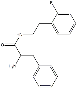2-amino-N-[2-(2-fluorophenyl)ethyl]-3-phenylpropanamide 구조식 이미지