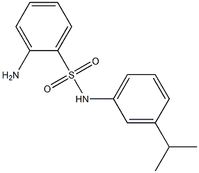 2-amino-N-[3-(propan-2-yl)phenyl]benzene-1-sulfonamide 구조식 이미지