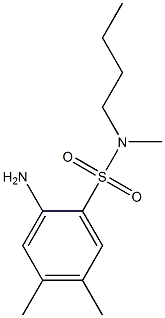 2-amino-N-butyl-N,4,5-trimethylbenzene-1-sulfonamide 구조식 이미지