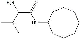 2-amino-N-cyclooctyl-3-methylbutanamide Structure