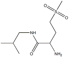 2-amino-N-isobutyl-4-(methylsulfonyl)butanamide 구조식 이미지