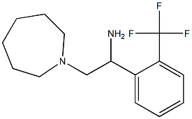 2-azepan-1-yl-1-[2-(trifluoromethyl)phenyl]ethanamine 구조식 이미지