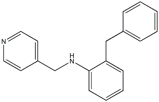 2-benzyl-N-(pyridin-4-ylmethyl)aniline Structure