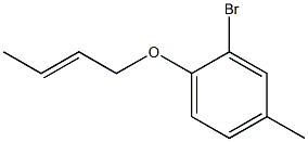 2-bromo-1-(but-2-en-1-yloxy)-4-methylbenzene Structure