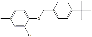 2-bromo-1-[(4-tert-butylphenyl)methoxy]-4-methylbenzene 구조식 이미지