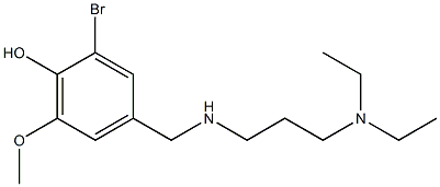 2-bromo-4-({[3-(diethylamino)propyl]amino}methyl)-6-methoxyphenol Structure