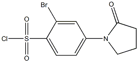 2-bromo-4-(2-oxopyrrolidin-1-yl)benzenesulfonyl chloride Structure