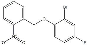 2-bromo-4-fluoro-1-[(2-nitrobenzyl)oxy]benzene Structure