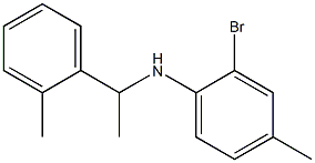 2-bromo-4-methyl-N-[1-(2-methylphenyl)ethyl]aniline Structure