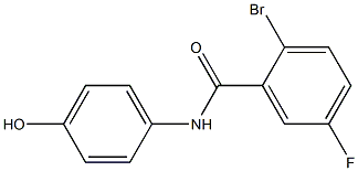 2-bromo-5-fluoro-N-(4-hydroxyphenyl)benzamide Structure