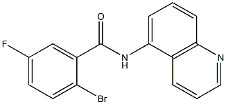 2-bromo-5-fluoro-N-quinolin-5-ylbenzamide 구조식 이미지