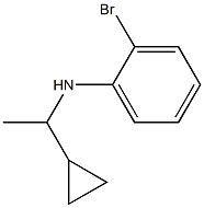 2-bromo-N-(1-cyclopropylethyl)aniline Structure