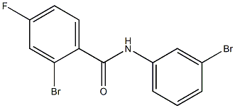 2-bromo-N-(3-bromophenyl)-4-fluorobenzamide Structure