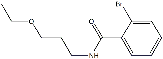 2-bromo-N-(3-ethoxypropyl)benzamide Structure