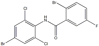 2-bromo-N-(4-bromo-2,6-dichlorophenyl)-5-fluorobenzamide Structure