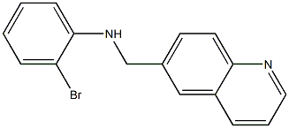 2-bromo-N-(quinolin-6-ylmethyl)aniline 구조식 이미지