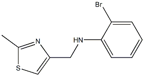 2-bromo-N-[(2-methyl-1,3-thiazol-4-yl)methyl]aniline Structure