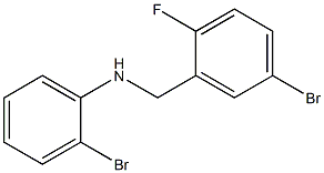 2-bromo-N-[(5-bromo-2-fluorophenyl)methyl]aniline Structure
