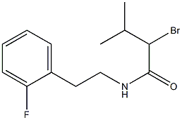 2-bromo-N-[2-(2-fluorophenyl)ethyl]-3-methylbutanamide Structure