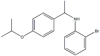 2-bromo-N-{1-[4-(propan-2-yloxy)phenyl]ethyl}aniline Structure