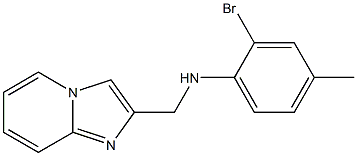 2-bromo-N-{imidazo[1,2-a]pyridin-2-ylmethyl}-4-methylaniline Structure