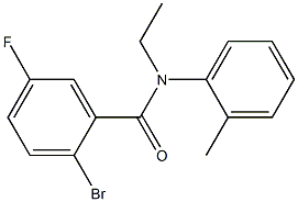 2-bromo-N-ethyl-5-fluoro-N-(2-methylphenyl)benzamide 구조식 이미지