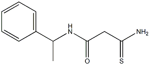 2-carbamothioyl-N-(1-phenylethyl)acetamide Structure