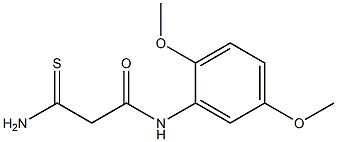 2-carbamothioyl-N-(2,5-dimethoxyphenyl)acetamide 구조식 이미지