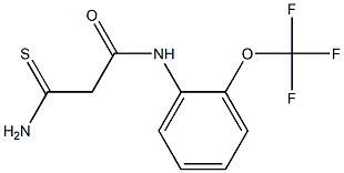 2-carbamothioyl-N-[2-(trifluoromethoxy)phenyl]acetamide Structure