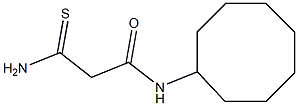 2-carbamothioyl-N-cyclooctylacetamide Structure