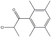 2-chloro-1-(2,3,5,6-tetramethylphenyl)propan-1-one 구조식 이미지