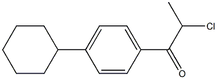 2-chloro-1-(4-cyclohexylphenyl)propan-1-one 구조식 이미지