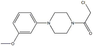 2-chloro-1-[4-(3-methoxyphenyl)piperazin-1-yl]ethan-1-one 구조식 이미지