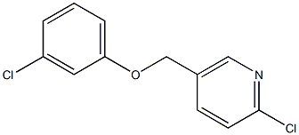 2-chloro-5-(3-chlorophenoxymethyl)pyridine Structure