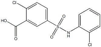 2-chloro-5-[(2-chlorophenyl)sulfamoyl]benzoic acid Structure