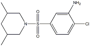 2-chloro-5-[(3,5-dimethylpiperidine-1-)sulfonyl]aniline Structure